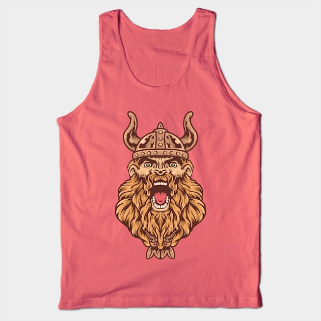 The Viking Warrior Tank Top by haloakuadit